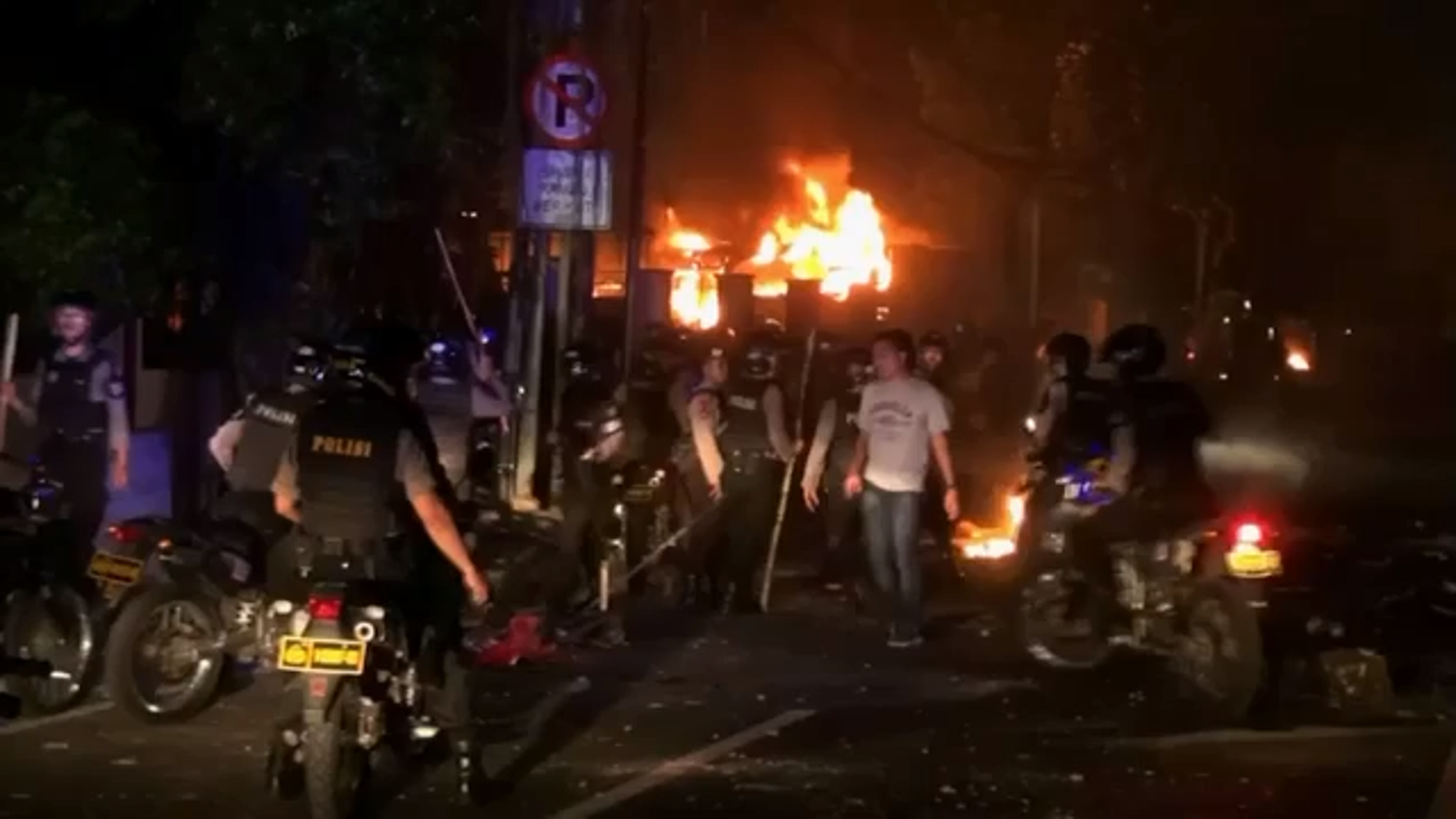 Protesters Clash With Indonesian Police After Election Loss