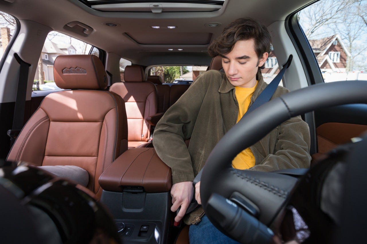 Chevrolet's new industry-first Buckle to Drive feature, embedded in Teen Driver mode, is designed to encourage young drivers to develop safe driving habits.