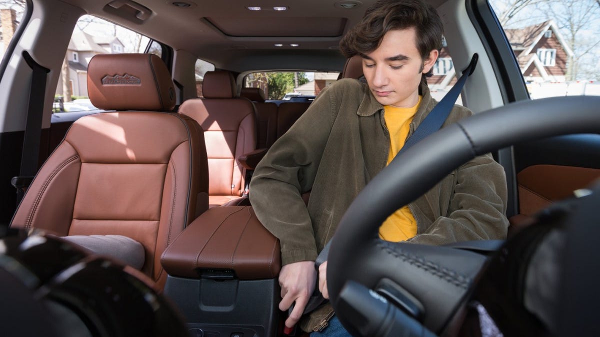 Chevrolet's new industry-first Buckle to Drive feature, embedded in Teen Driver mode, is designed to encourage young drivers to develop safe driving habits.
