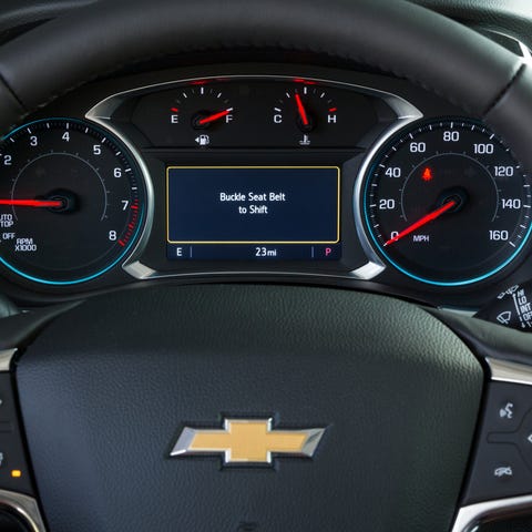 Chevrolet's Buckle to Drive feature is available...