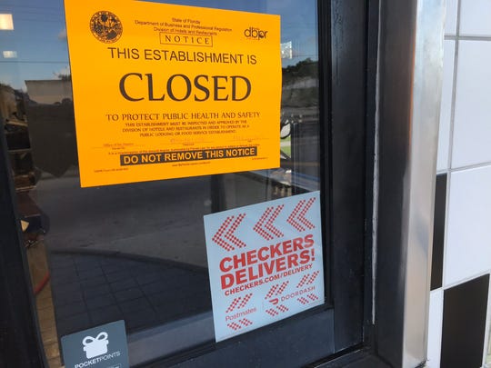 Restaurant inspections: Checkers in Palm Bay temporarily closed because of 'rodent activity'