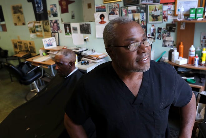 Milton Gooden, 59, has lived and worked in Memphis' Orange Mound neighborhood for nearly his entire life and says this of his community: "I'm a better man for having been raised here." He owns Milton's Classic Cuts on the corner of Park Avenue and Cella Street where his family has groomed and styled hair for over 40 years.