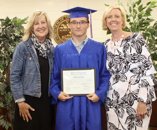 Chris Morford graduated from Riverside Academy on Wednesday, May 22.