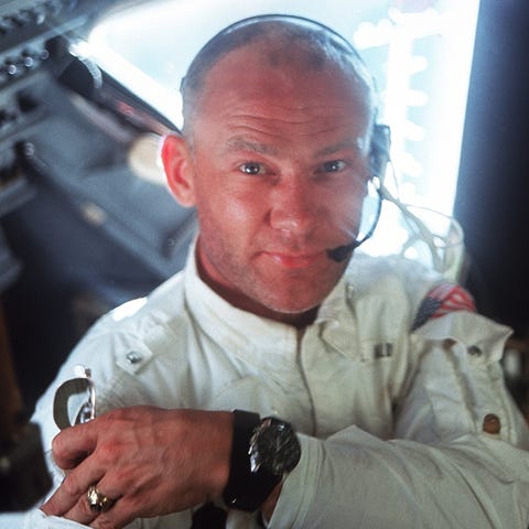 This interior view of the Apollo 11 Lunar Module...