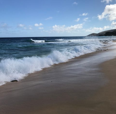 Sandy Beach, on Oahu's south shore, is popular wit