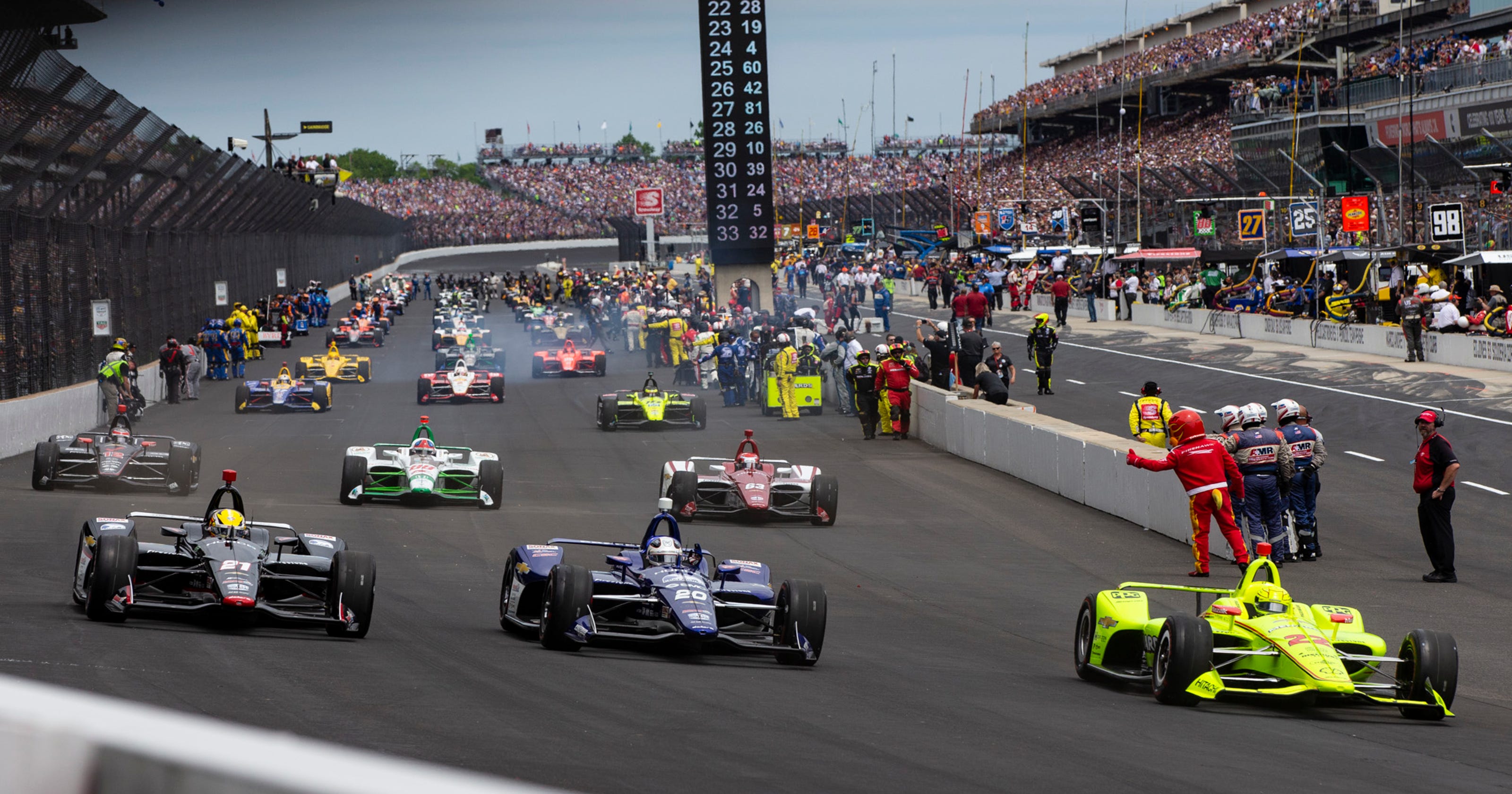 Indy 500 results A summary of how each driver finished