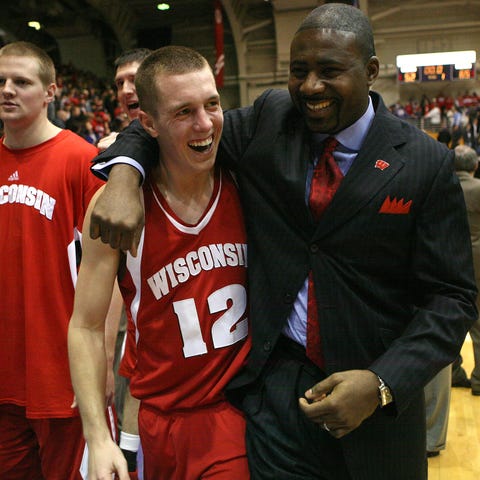 Howard Moore celebrates a victory in 2008 with...
