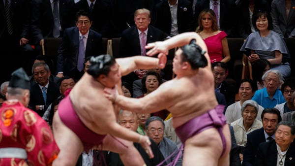 President Donald Trump attends the Tokyo Grand...