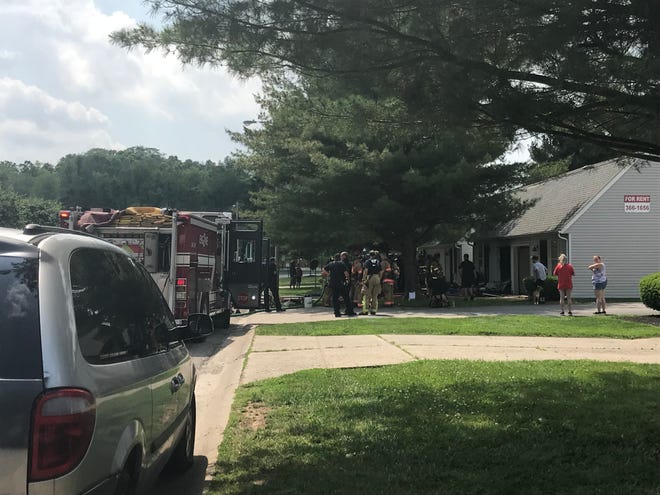 Licking County fire crews responded to a reported fire on Glenbrook Drive in Newark on Tuesday, May 28, 2019.