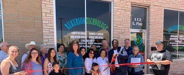 Members of the Deming-Luna County Chamber of Commerce held a ribbon-cutting ceremony to welcome the Bukurson Technology as a new business venture in downtown Deming, NM. The ceremony was held on Saturday, May 18, 2019 at the business located at 112 E. Pine St. At Bukurson Technology, your cyber security is paramount, and their top-notch repairs, solutions and professional services are there to support you. To request support, visit https://www.bukurson.com or call them at 575-639-9828 for immediate assistance. They are open from 9 a.m. to 5 p.m., Monday through Friday.