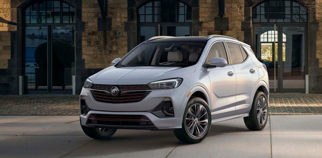 The 2020 Buick Encore GX shares the Encore's cute stance, but gains a more premium wardrobe with bigger grille, scalloped sides and remade c-pillar.
