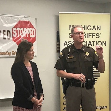 Livingston County Sheriff Michael Murphy explains the STOPPED program Wednesday, May 29, 2019.