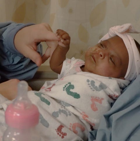 Baby Seybie was born 3 months early.