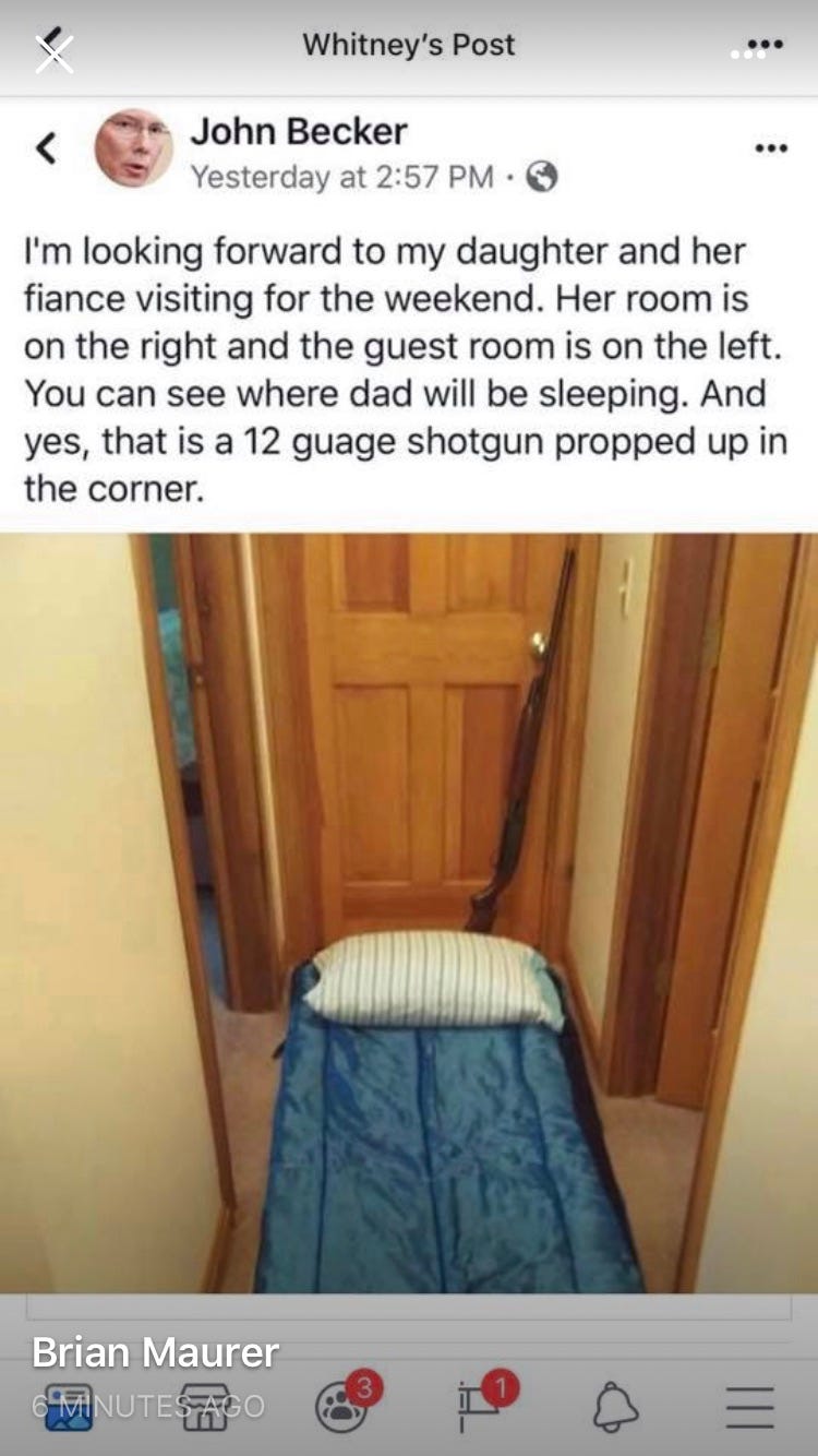 'I was quite surprised.' Greater Cincinnati Republican deletes controversial Facebook post involving daughter and shotgun.