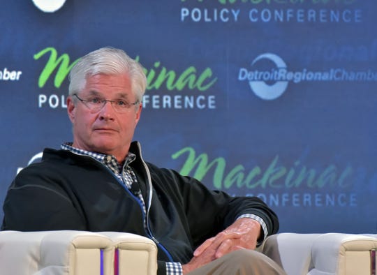 Senate Majority Leader Mike Shirkey, R-Clarklake, listens to a discussion on Michigan's future at the annual Detroit Regional Chamber of Commerce's  Mackinac Policy Conference Thursday.