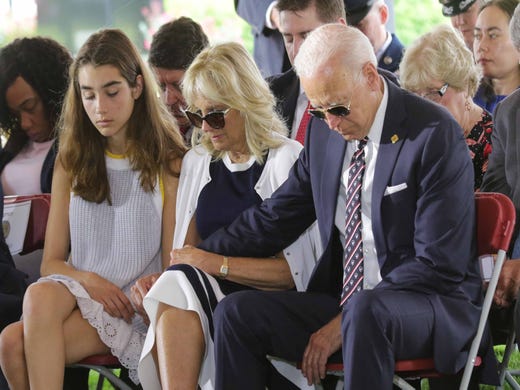 Joe Biden returns to Delaware for Memorial Day service