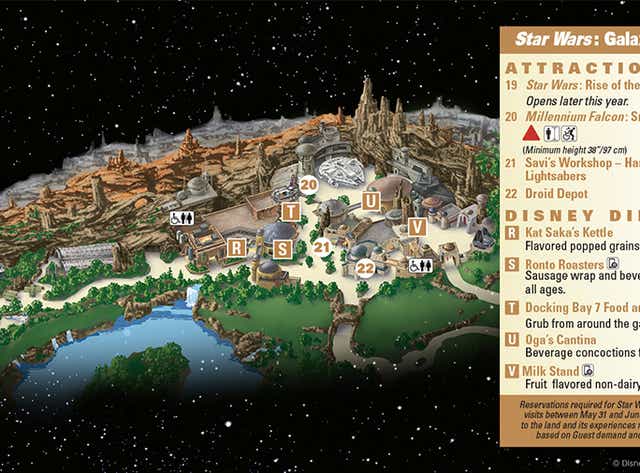 New Disneyland Map How To Navigate Star Wars Land