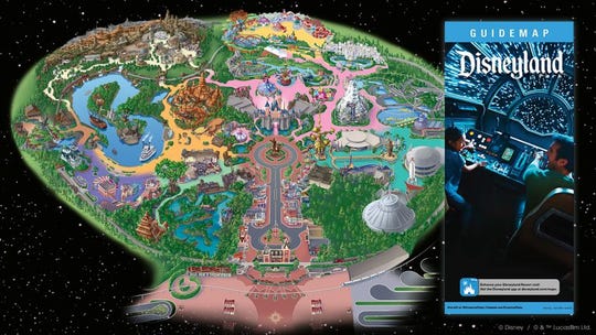 Disneyland guide map