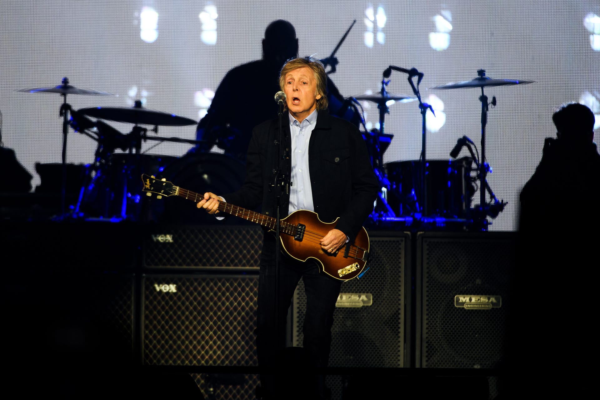 Paul McCartney performs in Greenville on his Freshen Up tour at the Bon Secours Wellness Arena Thursday, May 30, 2019.