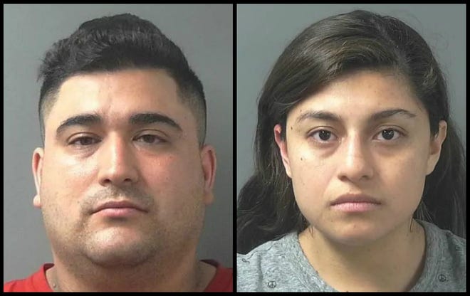 Luis Posso, 32, and Dayana Medina-Flores, 25, have been charged with murder after a 12-year-old boy died.