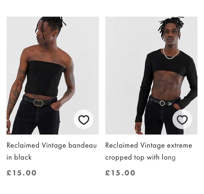Asos Sells Moob Tubes For Men And Twitter Is Having A Field Day