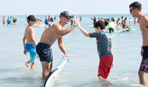 The Surfers for Autism&#39;s Fort Pierce Surf &amp; Beach Festival was held Saturday, June 1, 2019, at Pepper Park Beach in Fort Pierce. Adults with autism or parents and guardians of children with autism were asked to submit a surfer participation request. Surfing was limited to 200 participants for safety and to ensure enough time with the instructors. The event was free.