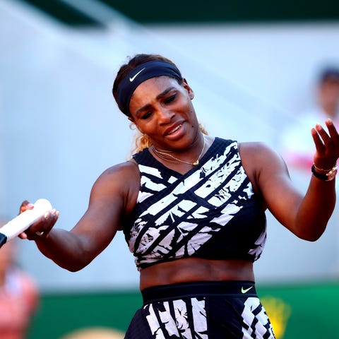 Serena Williams was knocked out of the French...