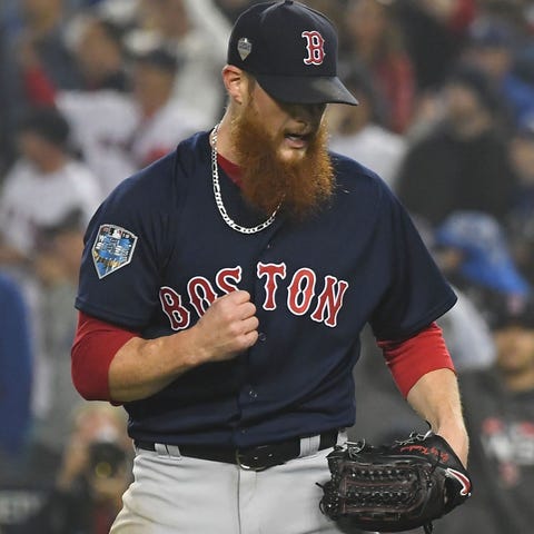 Kimbrel saved 42 games for the Red Sox in 2018.