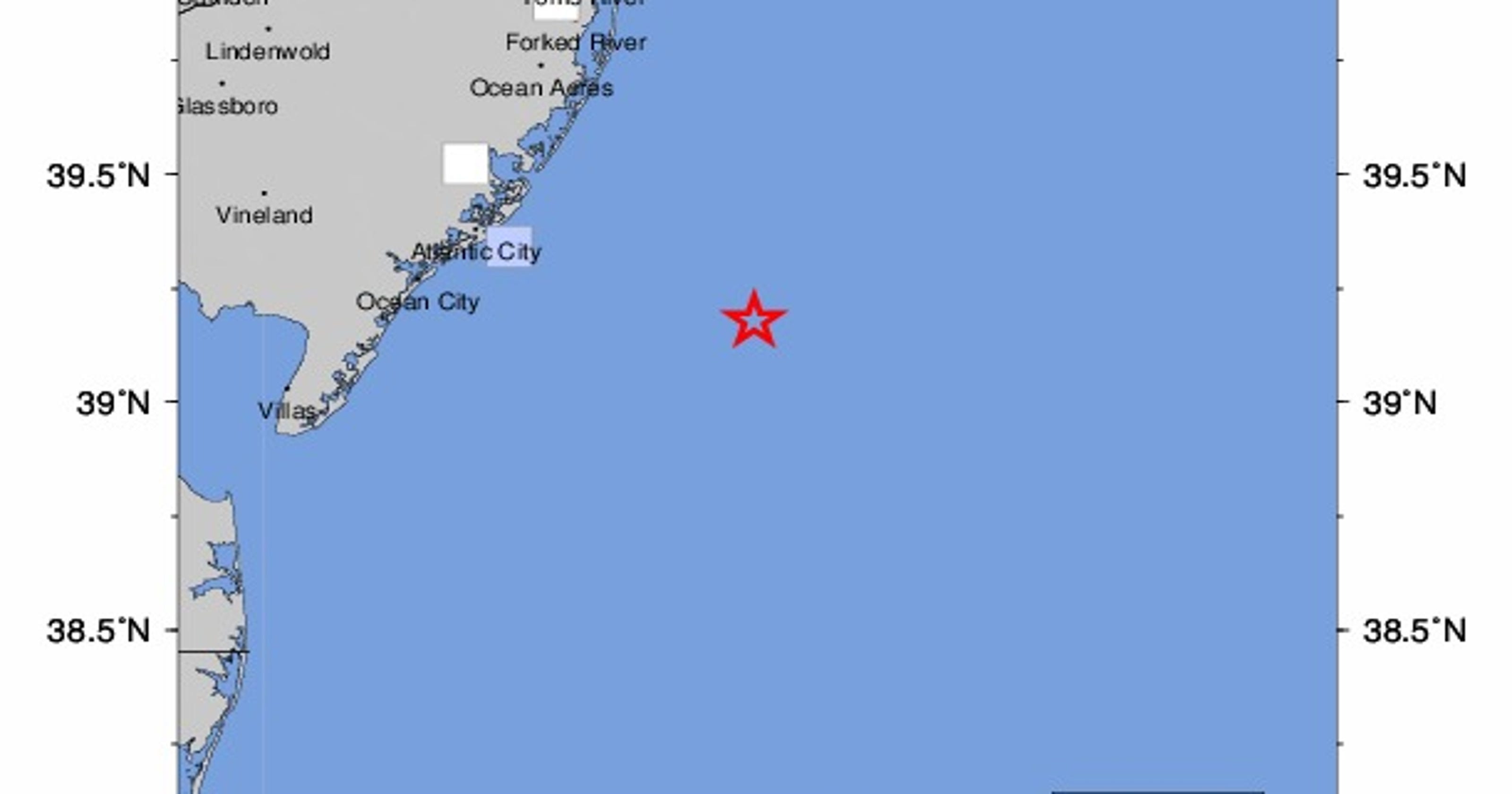NJ Earthquake: Magnitude 2.0 quake recorded in Brigantine on June 1