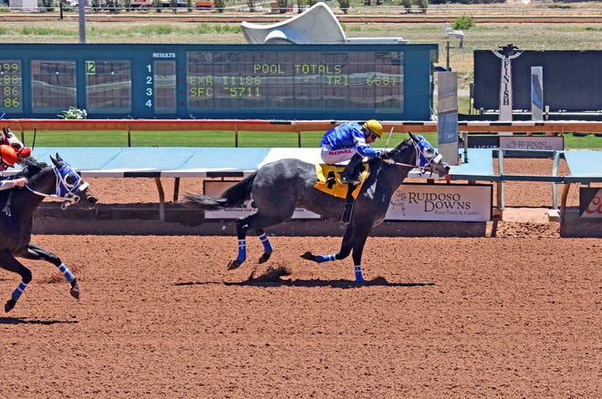 Silk for My Hero V at Ruidoso Downs Race Track.