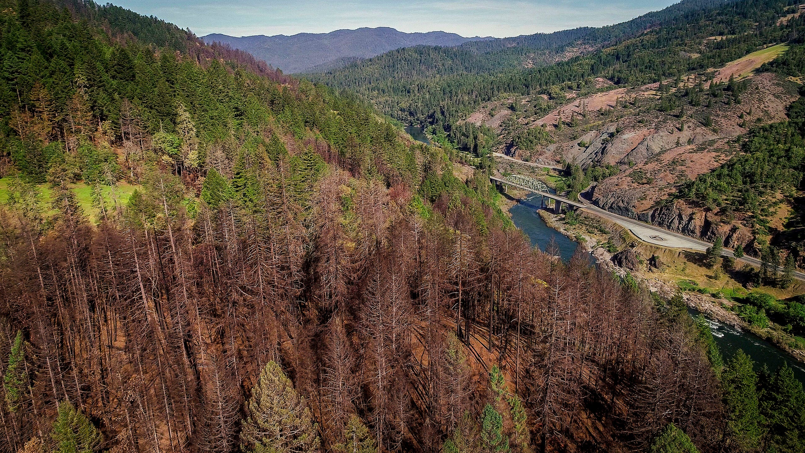 Burn scars can be seen in the canyon near HellGate bridge over the Rogue River. The bridge is an iconic spot many see as they are touring the area. The popular destination and its businesses suffered significant loses during the 2018 wildfire season. Nearby Merlin tops a list of areas most at risk of a devastating wildlife like those in Redding and Paradise California in 2018.