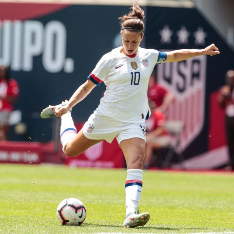 Carli Lloyd will be appearing in her fourth World...