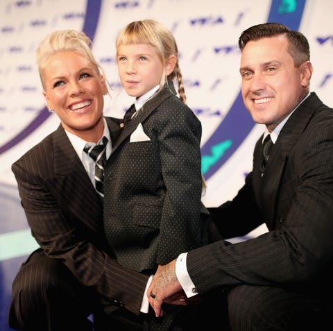 Pink, Willow Sage Hart and Carey Hart attend the...