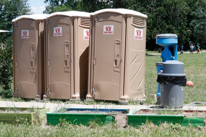 Boys at Chrysalis Charter School in Palo Cedro have had to use portable toilets since May 23 after school officials locked the regular boys bathroom due to student vandalism.