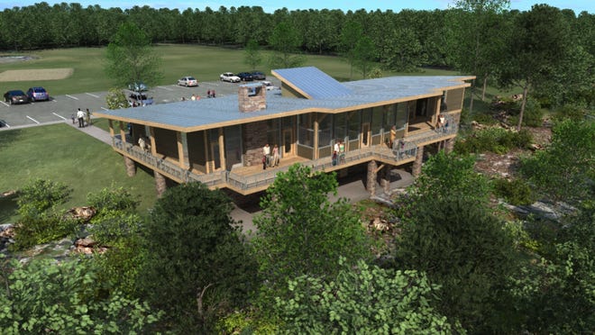 Artist conception of the Wade Bourne Nature Center