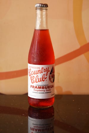 Country Club raspberry soda at Cachapa Loka.