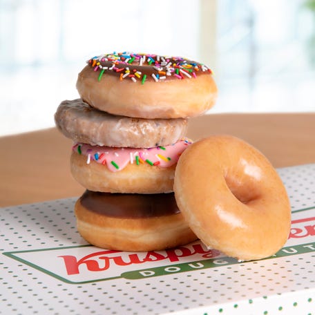 Krispy Kreme is giving away free doughnuts June 7, no purchase necessary.