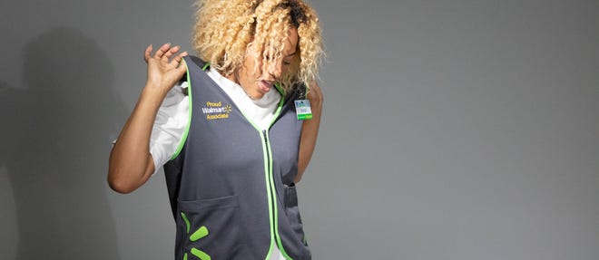 Walmart says the new vests "have a modernized style that takes advantage of trim detail and screen printing to introduce color in an eye-catching way."
