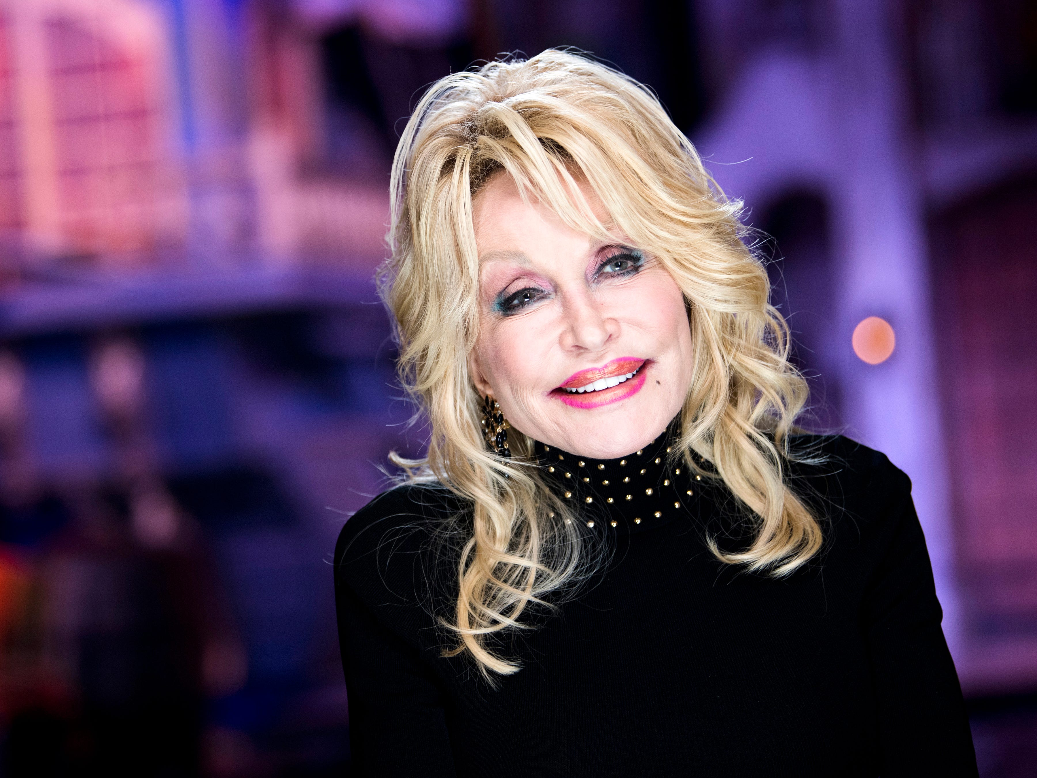 Dolly Parton speaks with the News Sentinel at her new Pirates Voyage Dinner & Show in Pigeon Forge on Friday, June 7, 2019. 