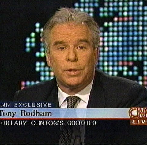 In this image from television Tony Rodham,...