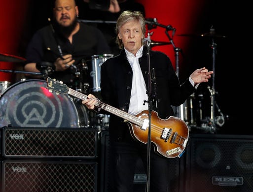 Paul McCartney opens the Green Bay stop of his Freshen Up Tour Saturday at Lambeau Field.