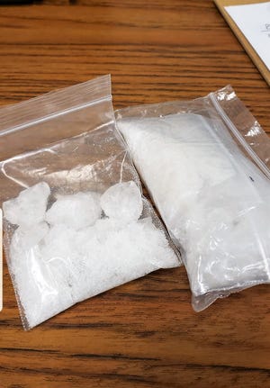 Nearly 3 ounces of methamphetamine were seized in traffic stop by Oconto Police on Friday, June 7.