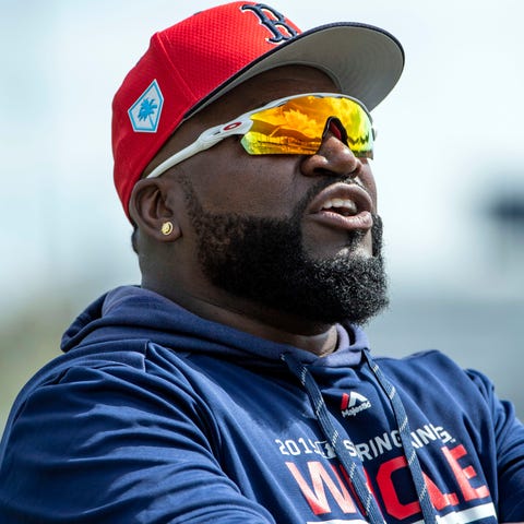 Ortiz during spring training in March.