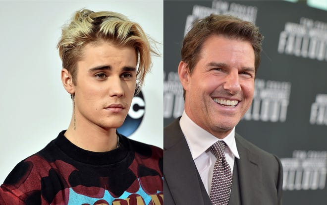Justin Bieber and Tom Cruise