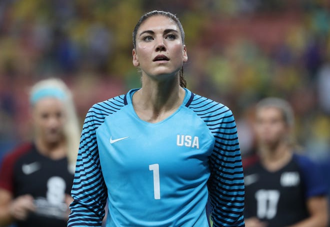 Hope Solo made 202 international appearances over 17 seasons with the U.S. Women's National Team.