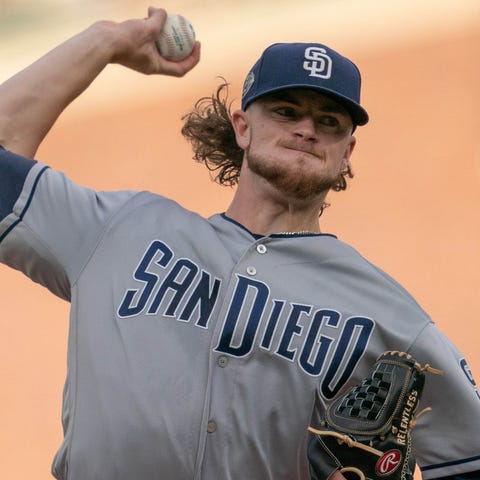 Padres rookie Chris Paddack has struck out 9.9...