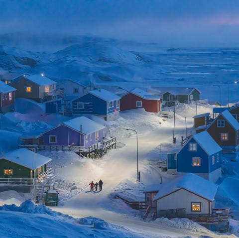 Upernavik is a fishing village on a tiny island...