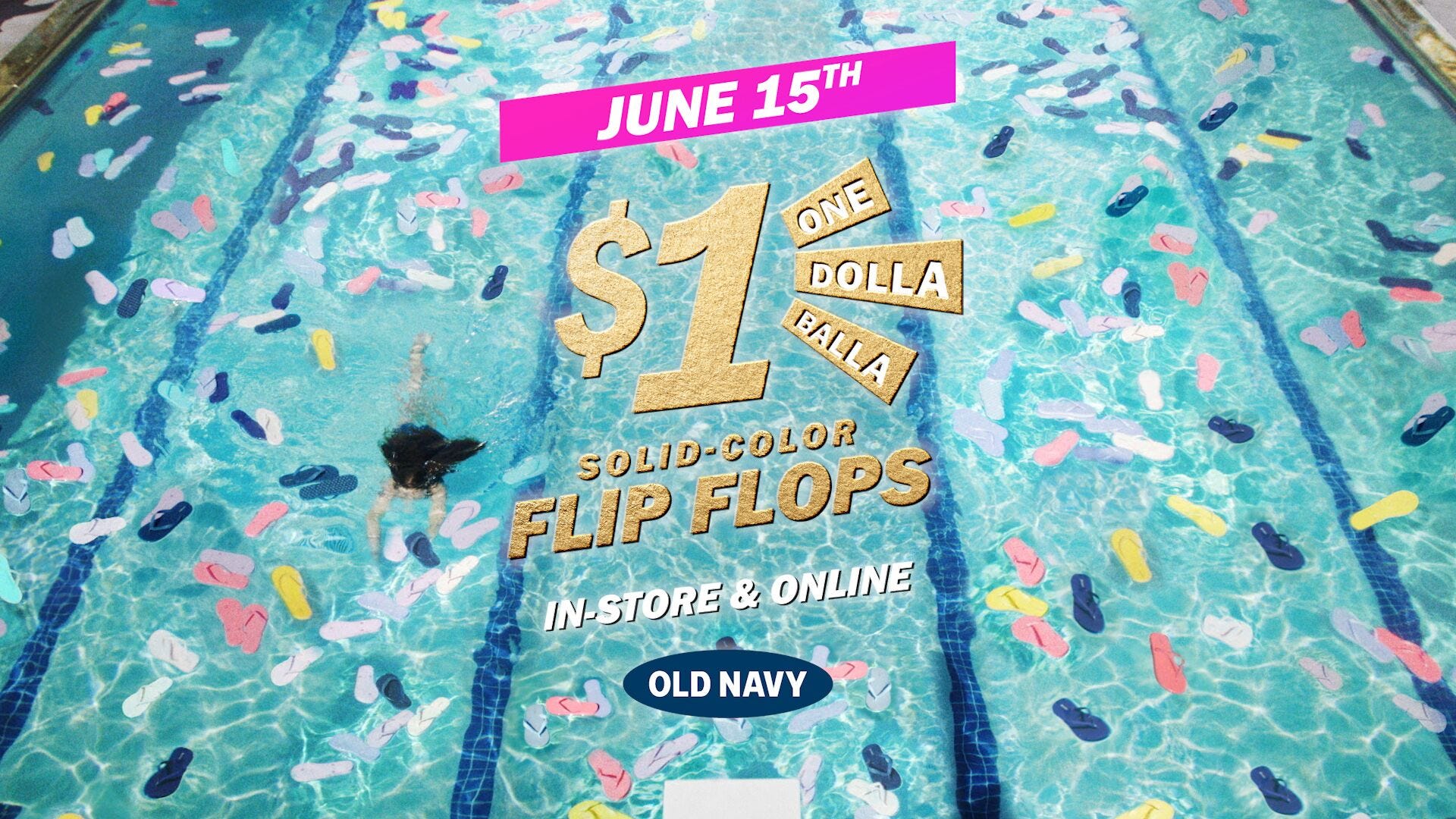 old navy $1 flip flop day