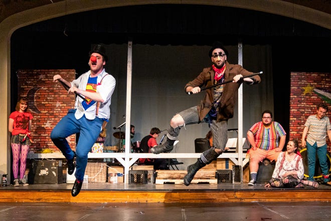Stowe Theatre Guild's summer 2019 production of "Godspell" is performed June 12-29, with shows at 7:30 p.m. Wednesdays through Saturdays at Town Hall Theatre.