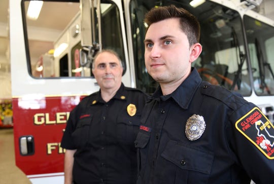 Glendora Fire Company Chief Michael Ricciardelli fights fires with his son Michael.